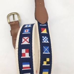 Vintage Nautical Signal Flag Soft Multicolored Belt